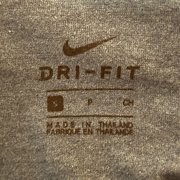 Nike Dri Fit Womens S Top Short Sleeve Side Slits Workout Activewear Blue - Picture 7 of 13